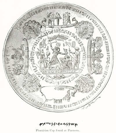 Copa fenicia encontrada en Praeneste de French School